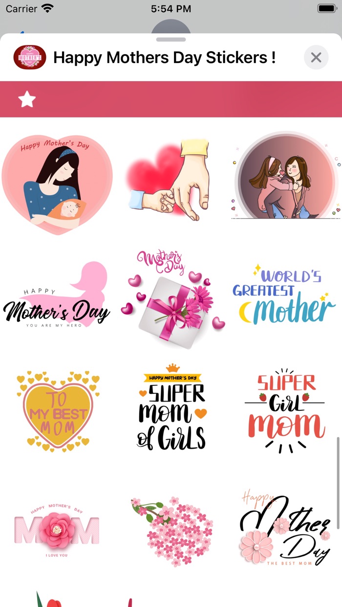 Happy Mothers Day Stickers