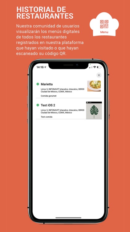 QR Menú Restaurantes