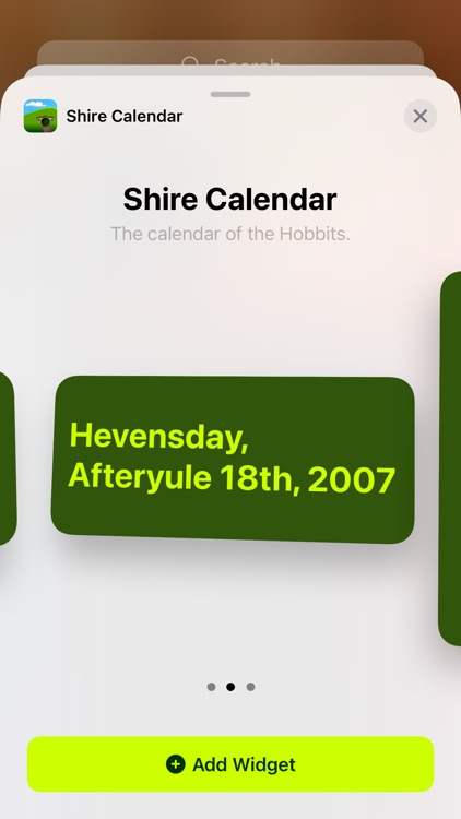 Shire Calendar