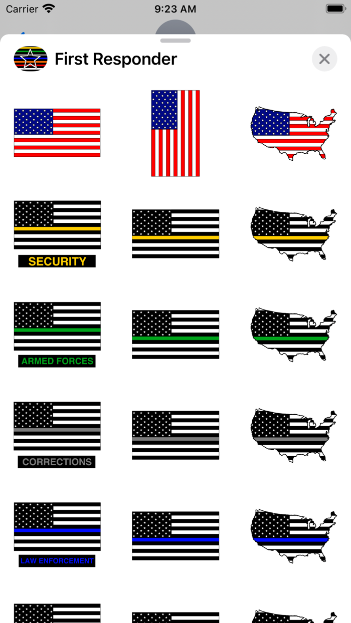 US  First Responder Flags