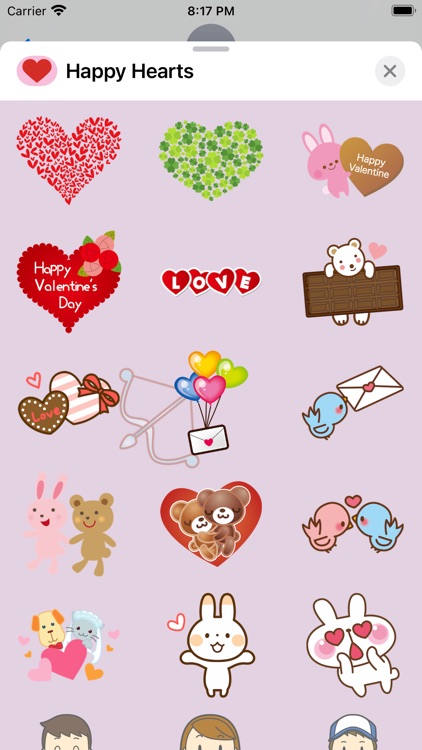 Happy Hearts Stickers