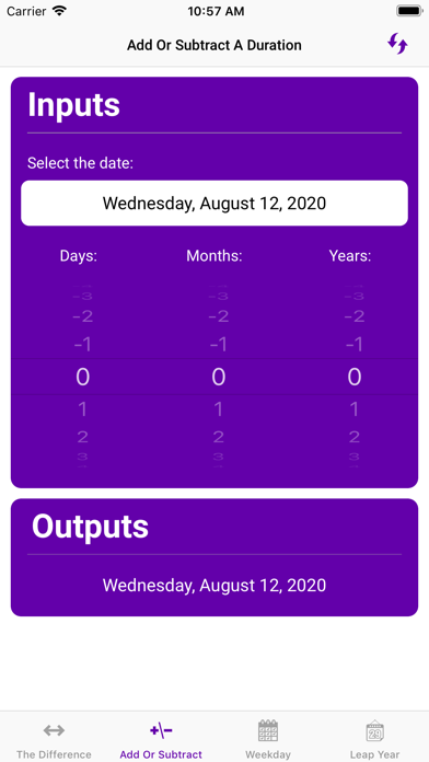 Date Calculator++ Simple screenshot 2