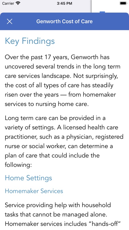 Genworth Cost of Care