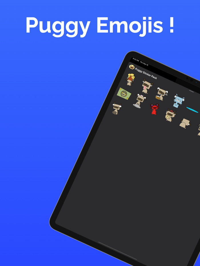 Puggy Sticker Pack - Fun Emoji