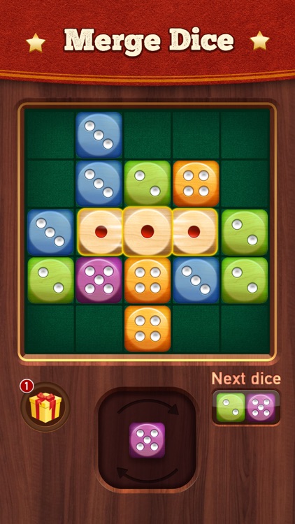 Woody Dice Merge Puzzle
