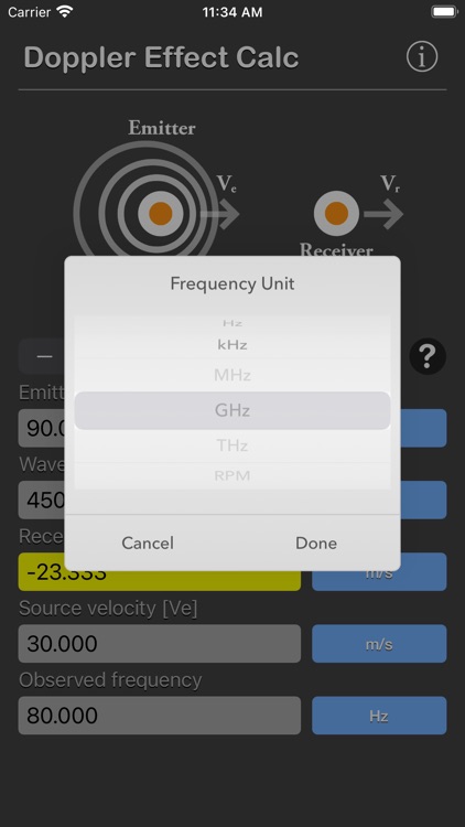 Doppler Effect Calculator screenshot-4