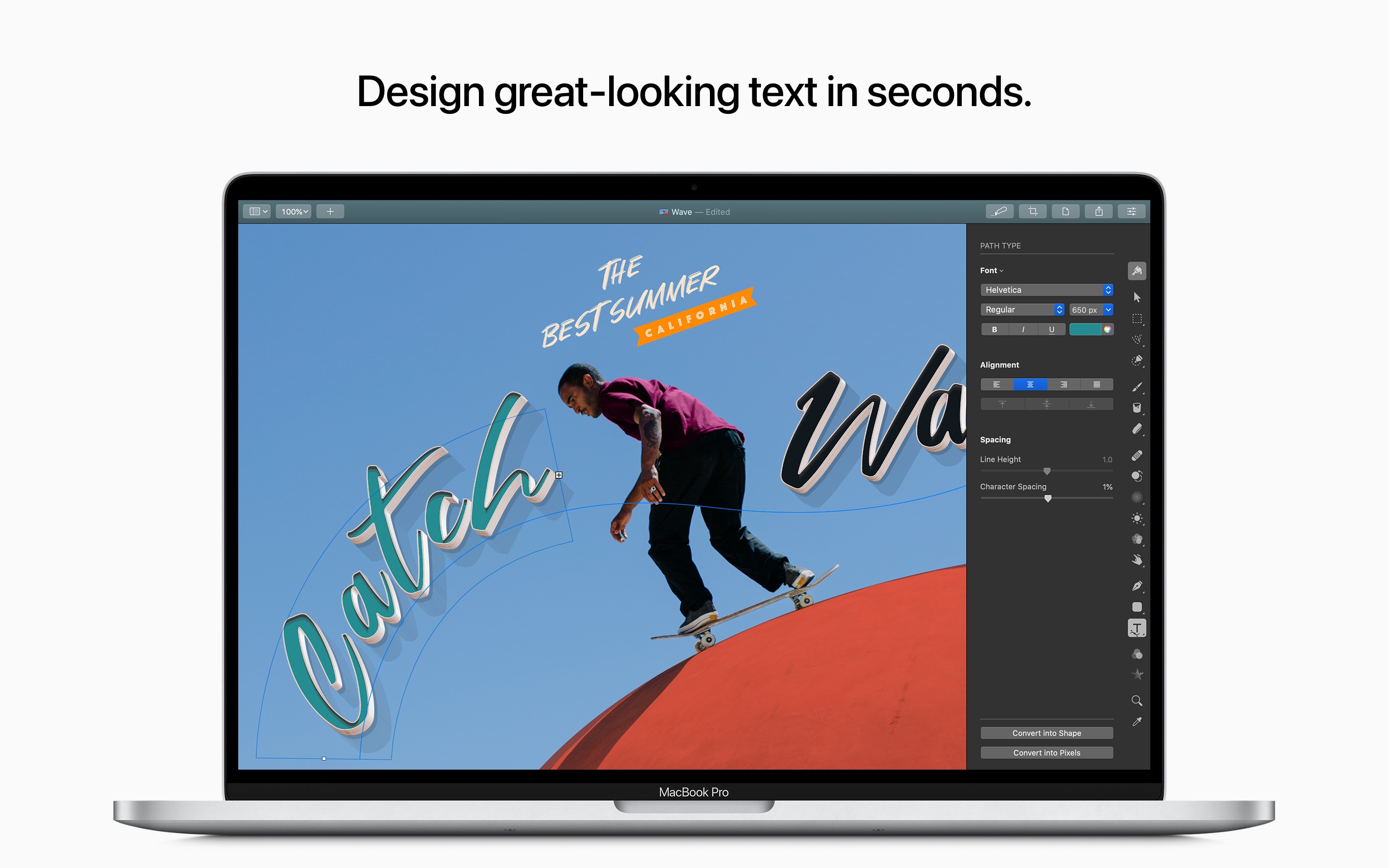 Screenshot do app Pixelmator Pro