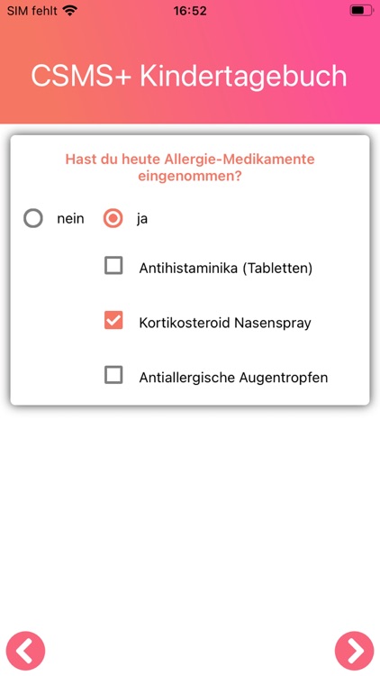 CSMS+ Kindertagebuch