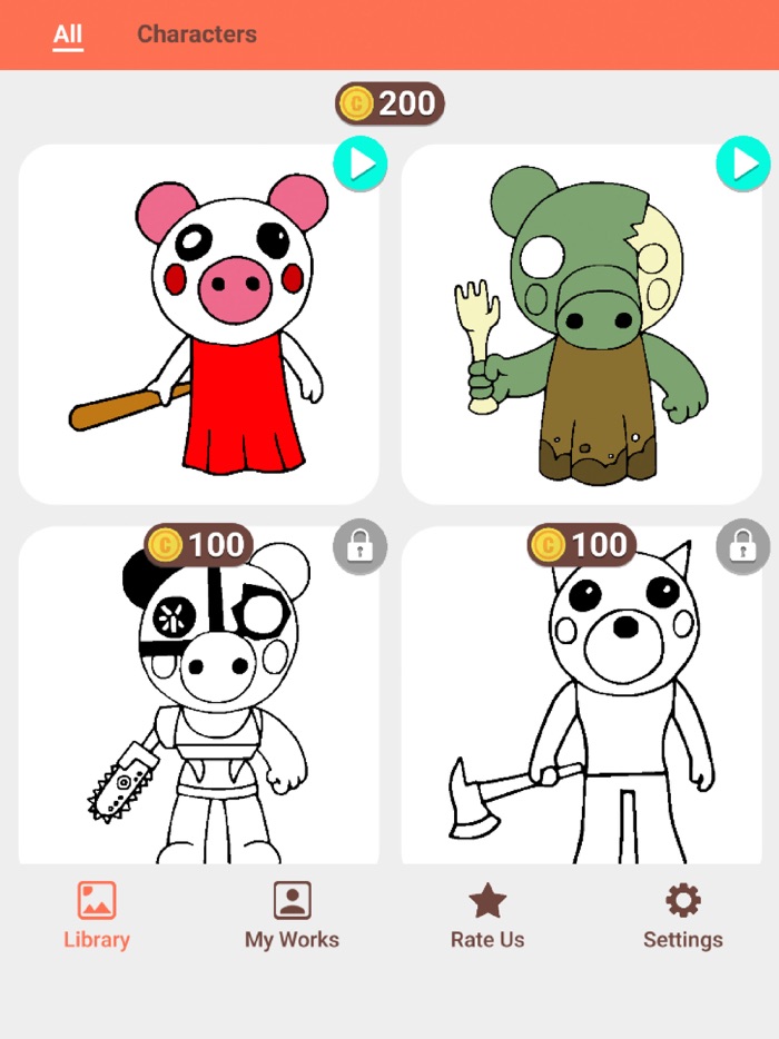 RoboxColor - Piggy Coloring