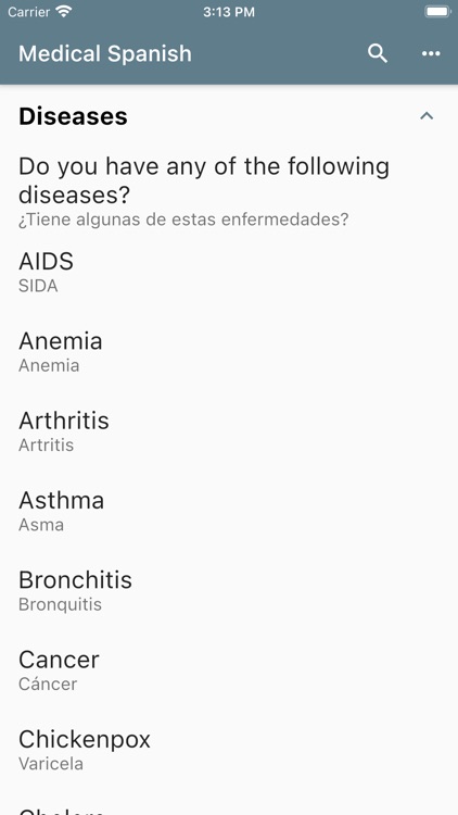 Spanish Medical Phrases screenshot-4