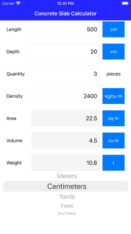 Concrete Slab Calculator