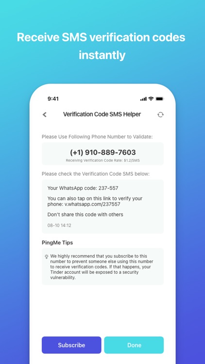 PingMe – Second Phone Number