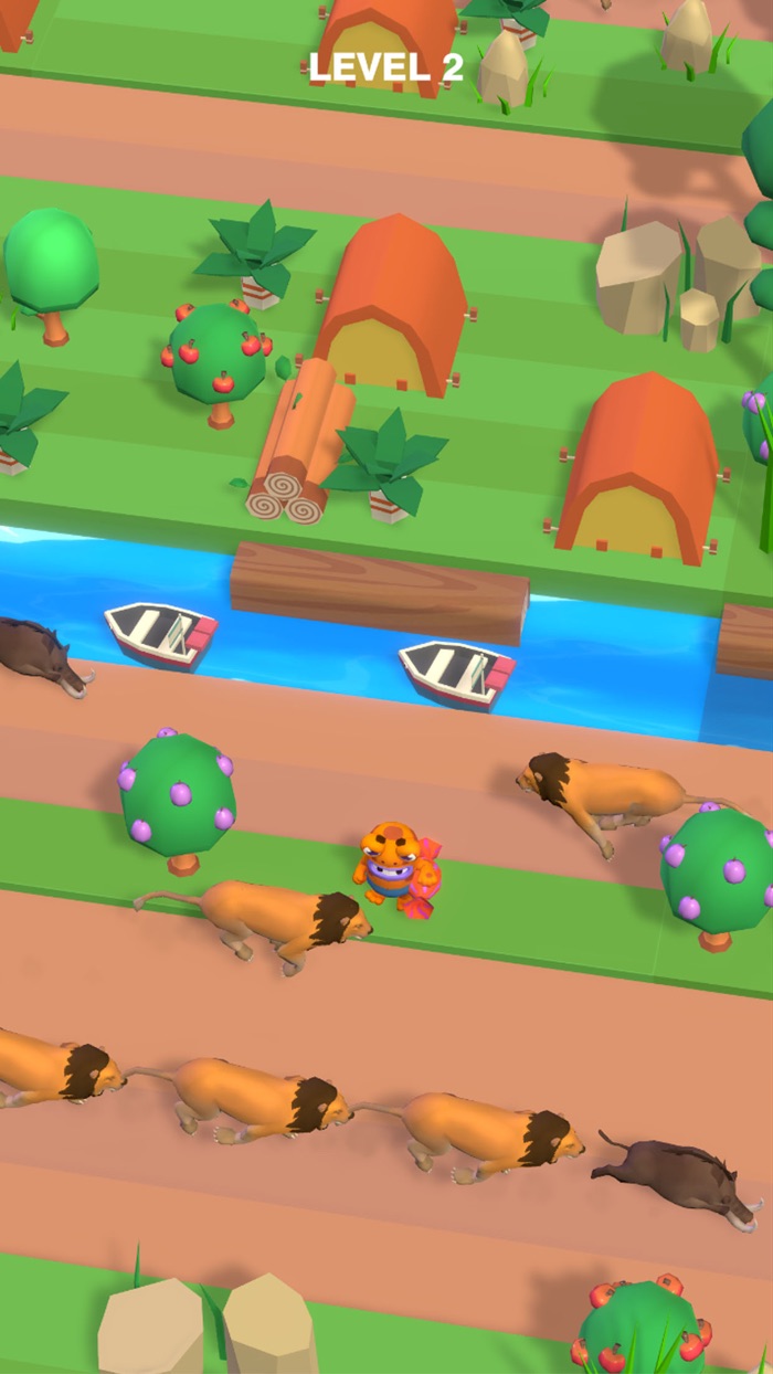 Fall roads：crossy road io