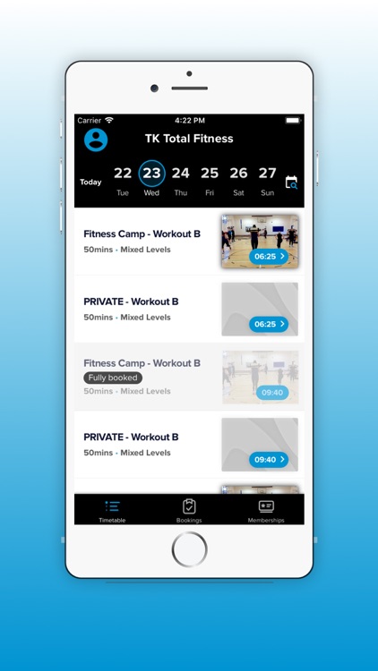 TK Total Fitness App