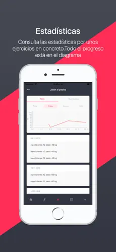 لقطة 4 Rutinas gym Fitnote24 iphone
