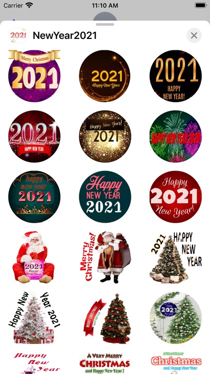 2021 - Happy New year sticker.