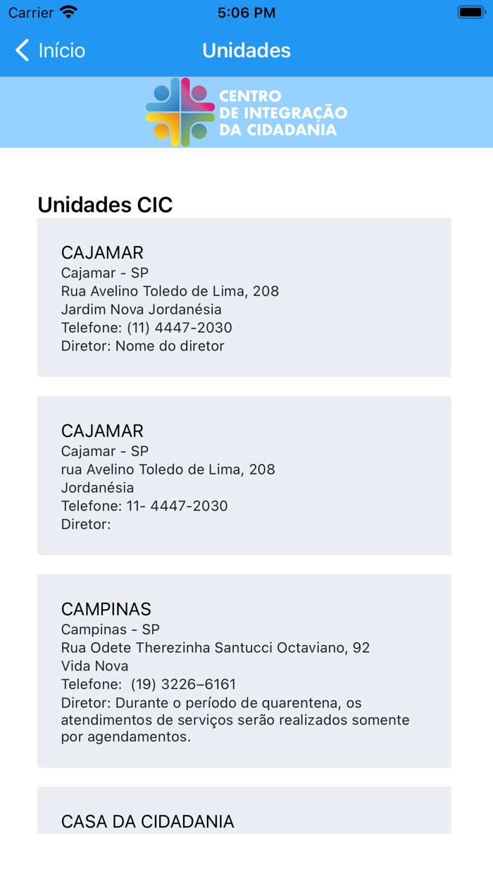 CIC - INTEGRAÇÃO DA CIDADANIA