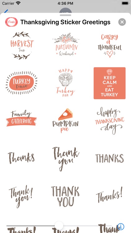 Thanksgiving Sticker Greetings screenshot-3