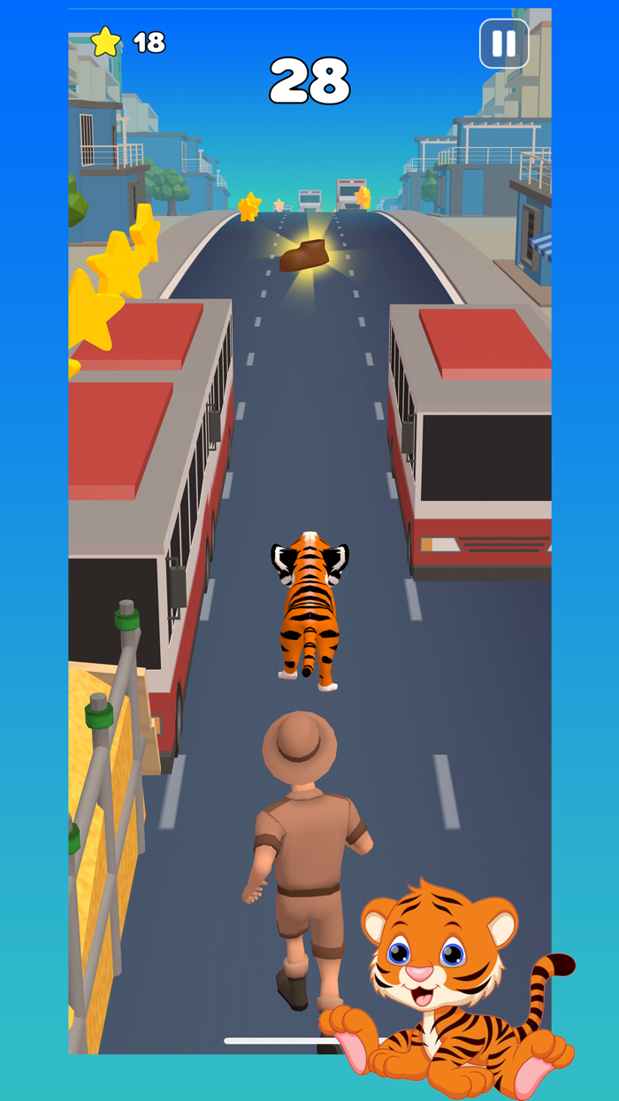 3D Tiger Run