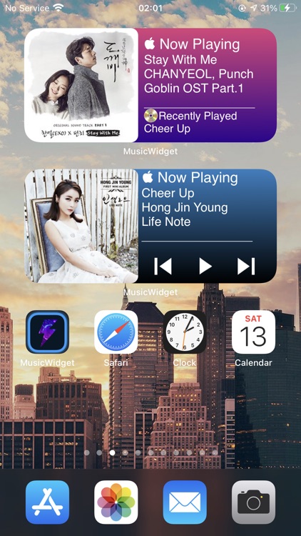 Music Widget - Player Widget