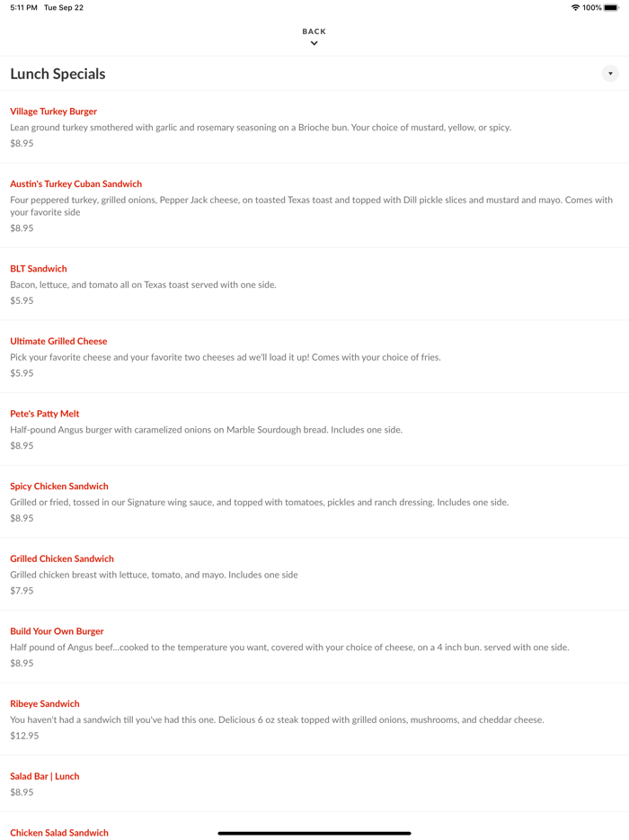 Village Steak House And Pub