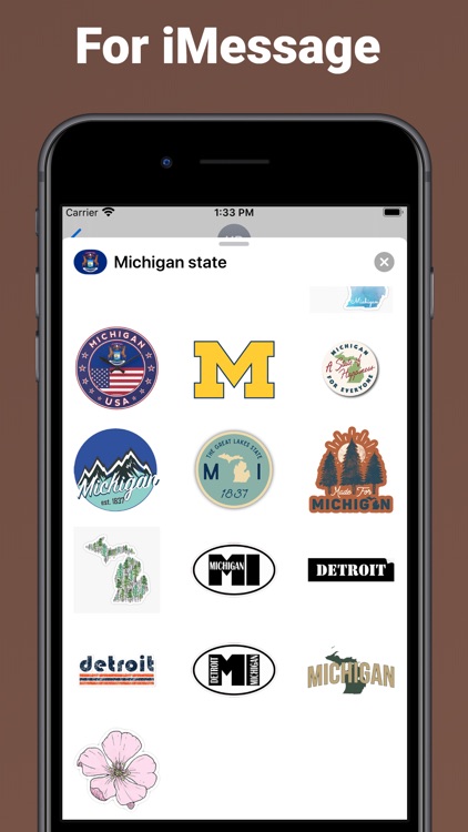 Michigan state - USA stickers