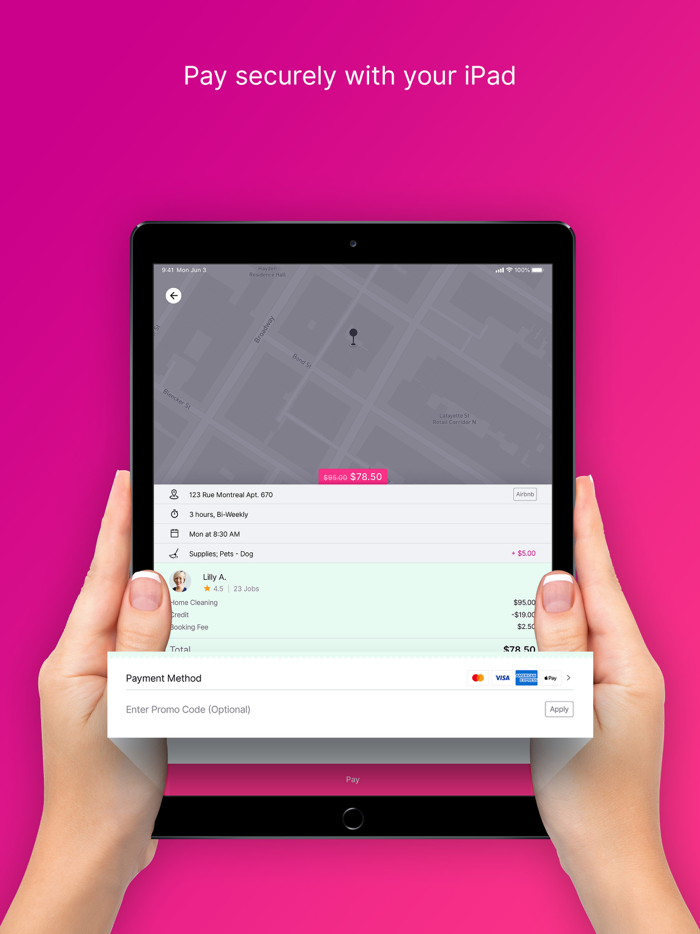 TIDY app Book cleaners easily