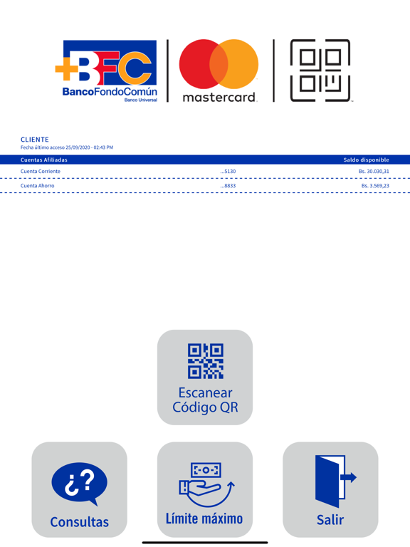 BFC Mastercard® QR screenshot 2