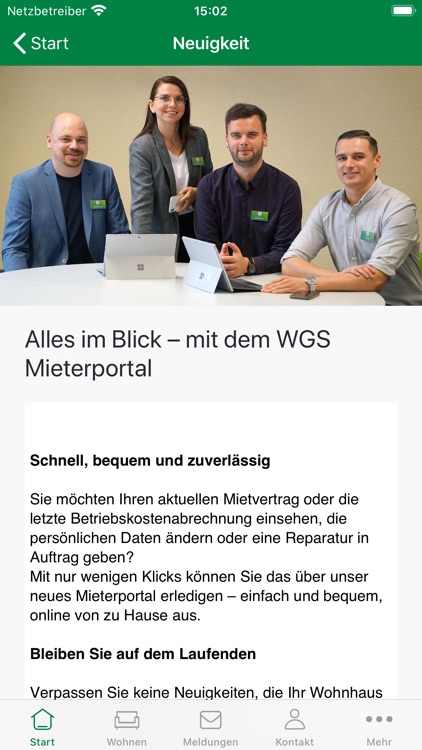 WGS Mieterportal