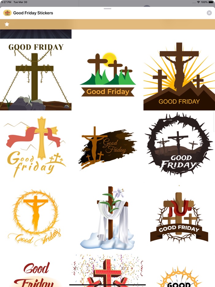 Good Friday Stickers