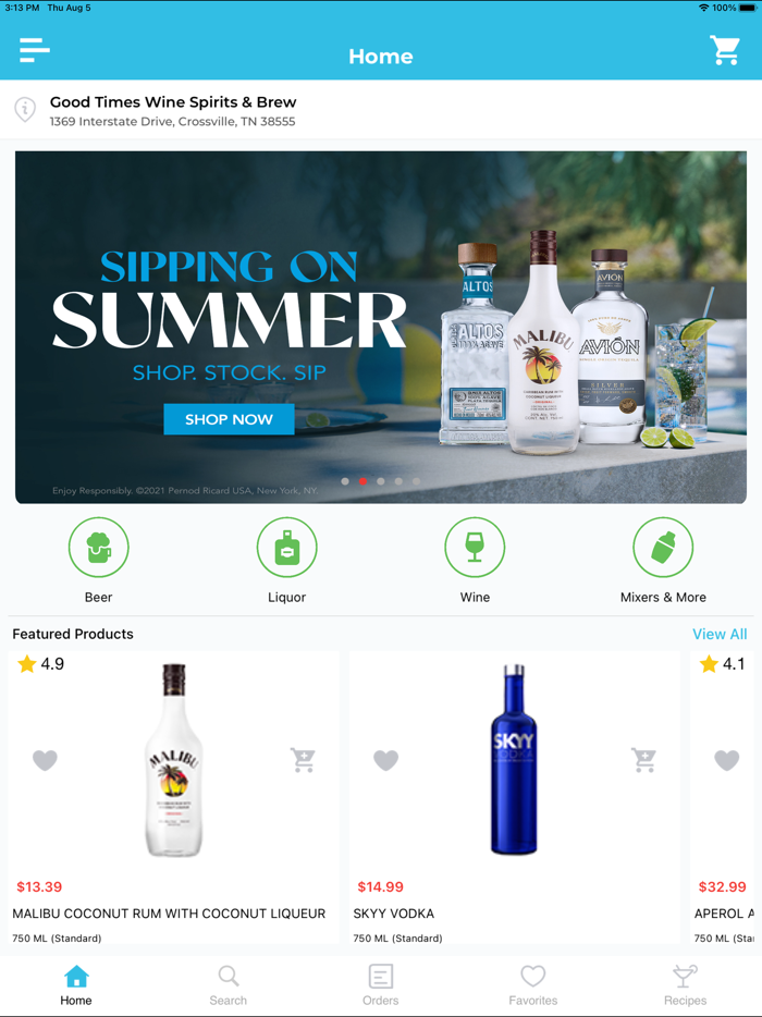 Good Times Wine Spirits  Brew