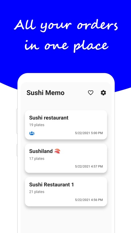 Sushi memo