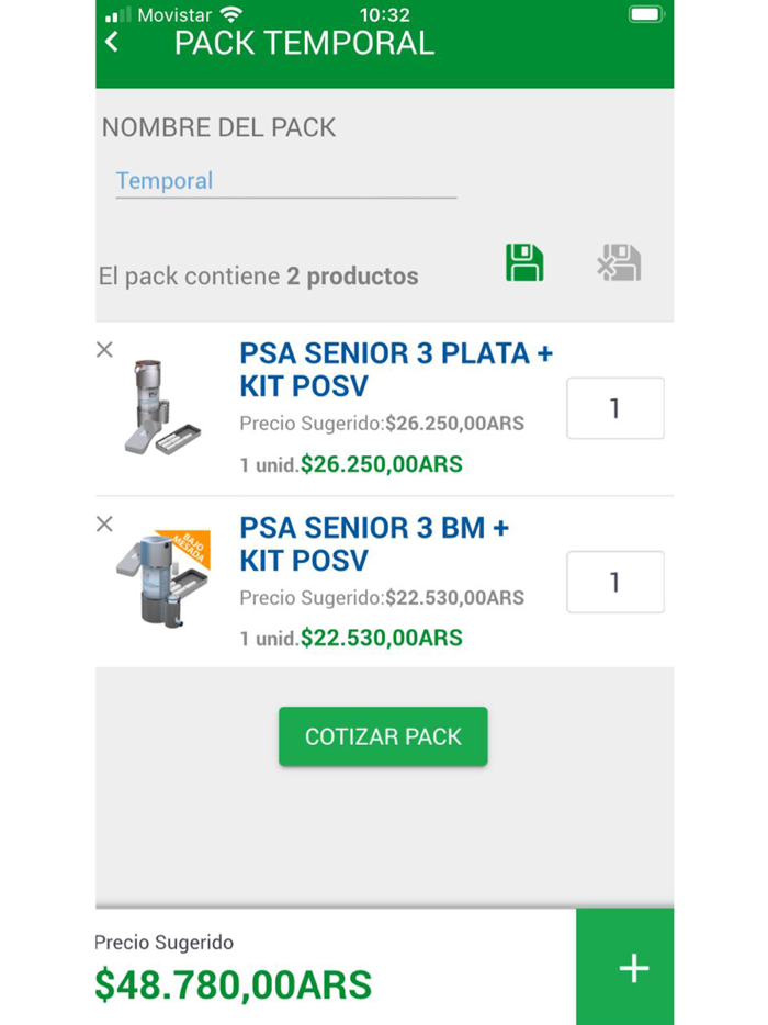 Lista de precios PSA