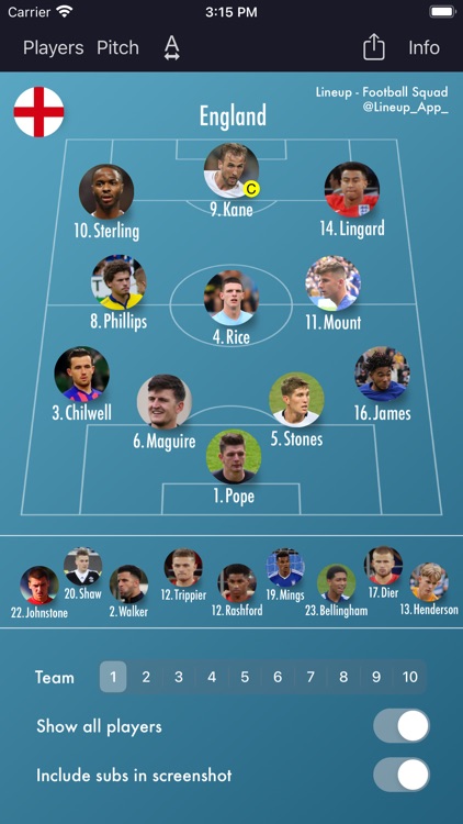 Lineup - Football Squad screenshot-4