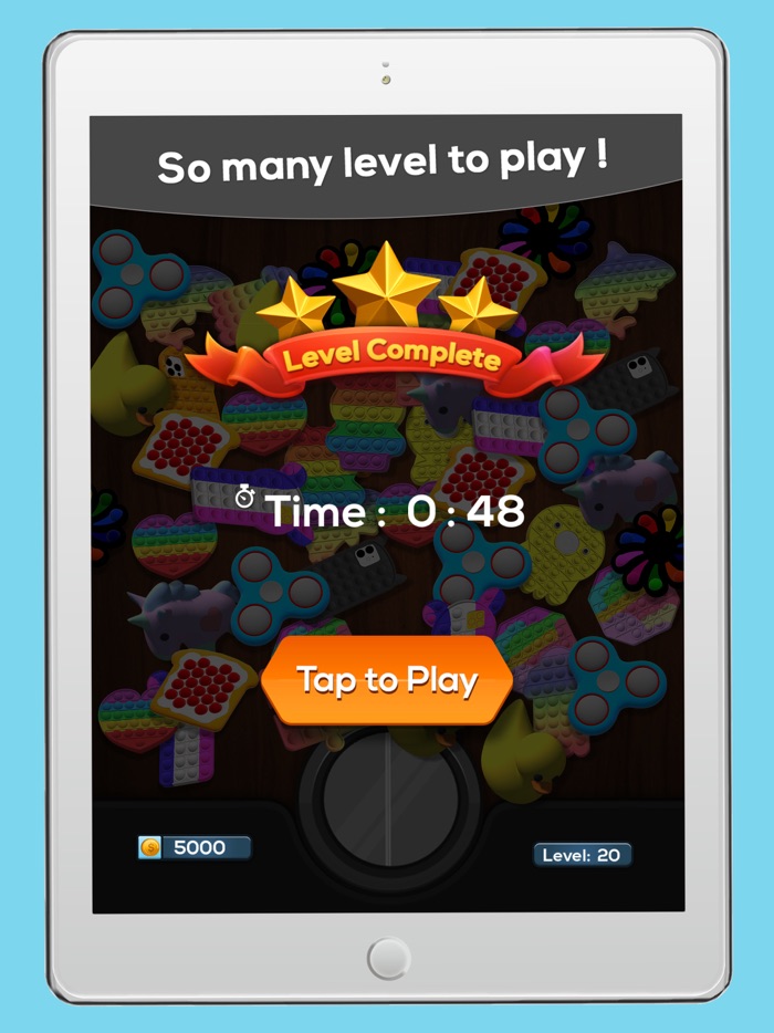 Pop it fidget toys match 3D