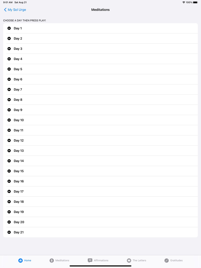 My Sol Urge 21 Reminders