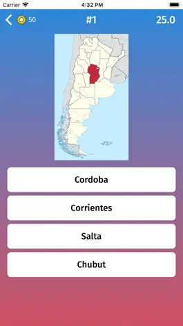 Game screenshot Argentina: Provinces Map Quiz hack