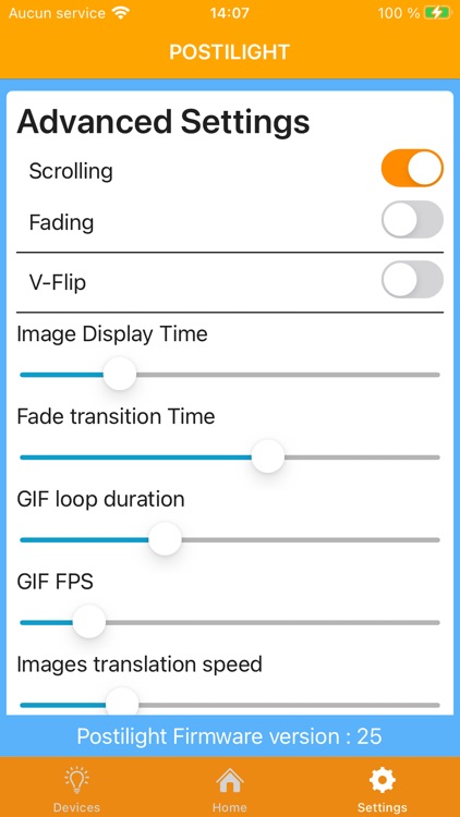 Postilight Control App