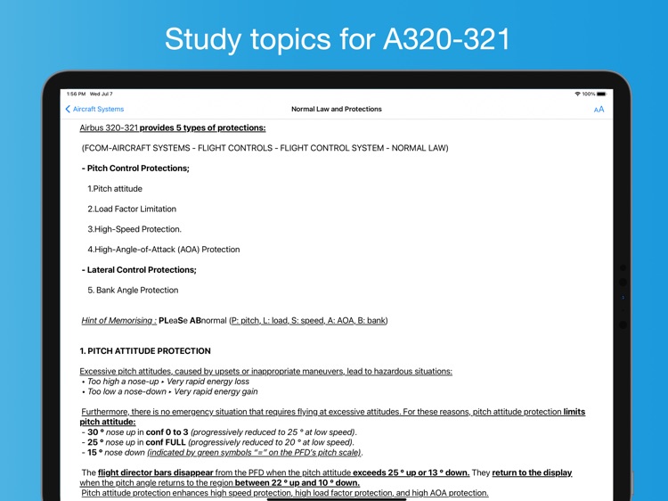 Airbus Type Rating Study