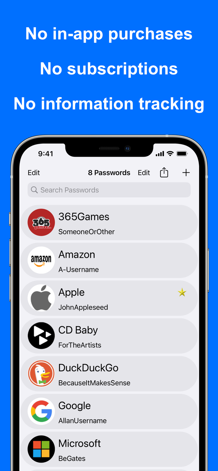 TaaDA - Passwords and 2FA