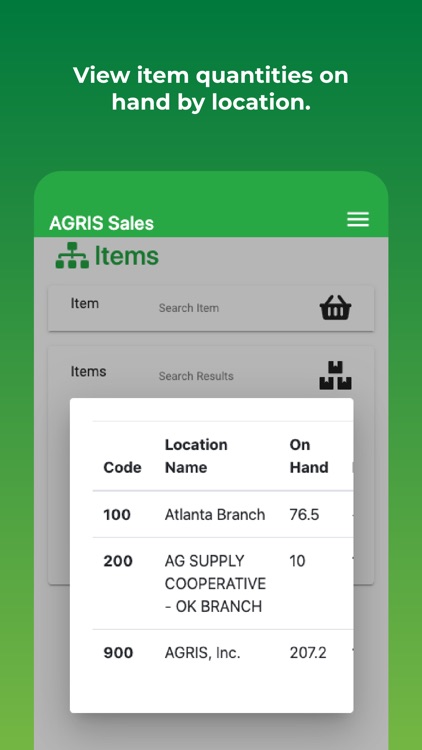 AGRIS Sales