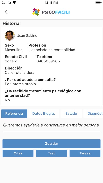 PsicoFacili Psicólogo screenshot-3