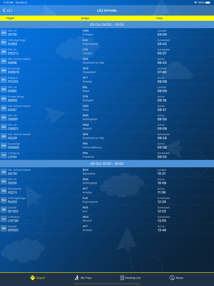 Leipzig Airport LEJ  Radar