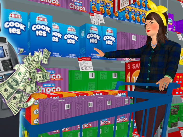 Virtual Paper Girl home life