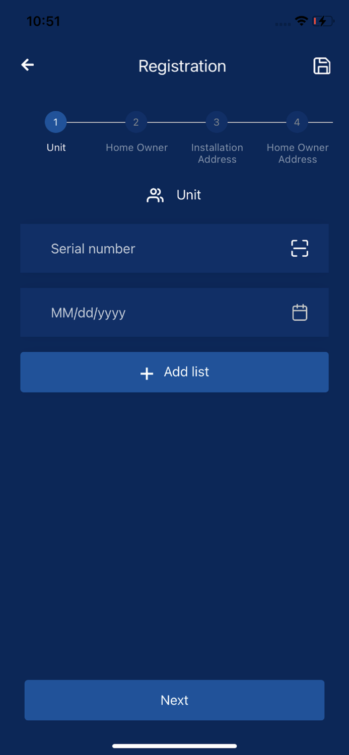 DS Warranty Registration