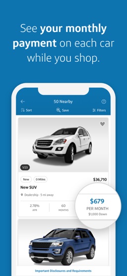Capital One Auto Navigator app screenshot