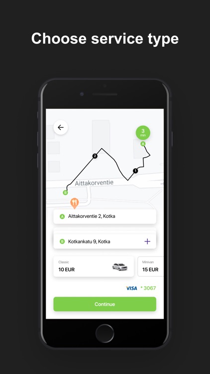 Taksiparoni: taxi in Kotka