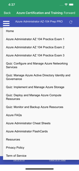‎Azure Administrator AZ104 Prep Screenshot