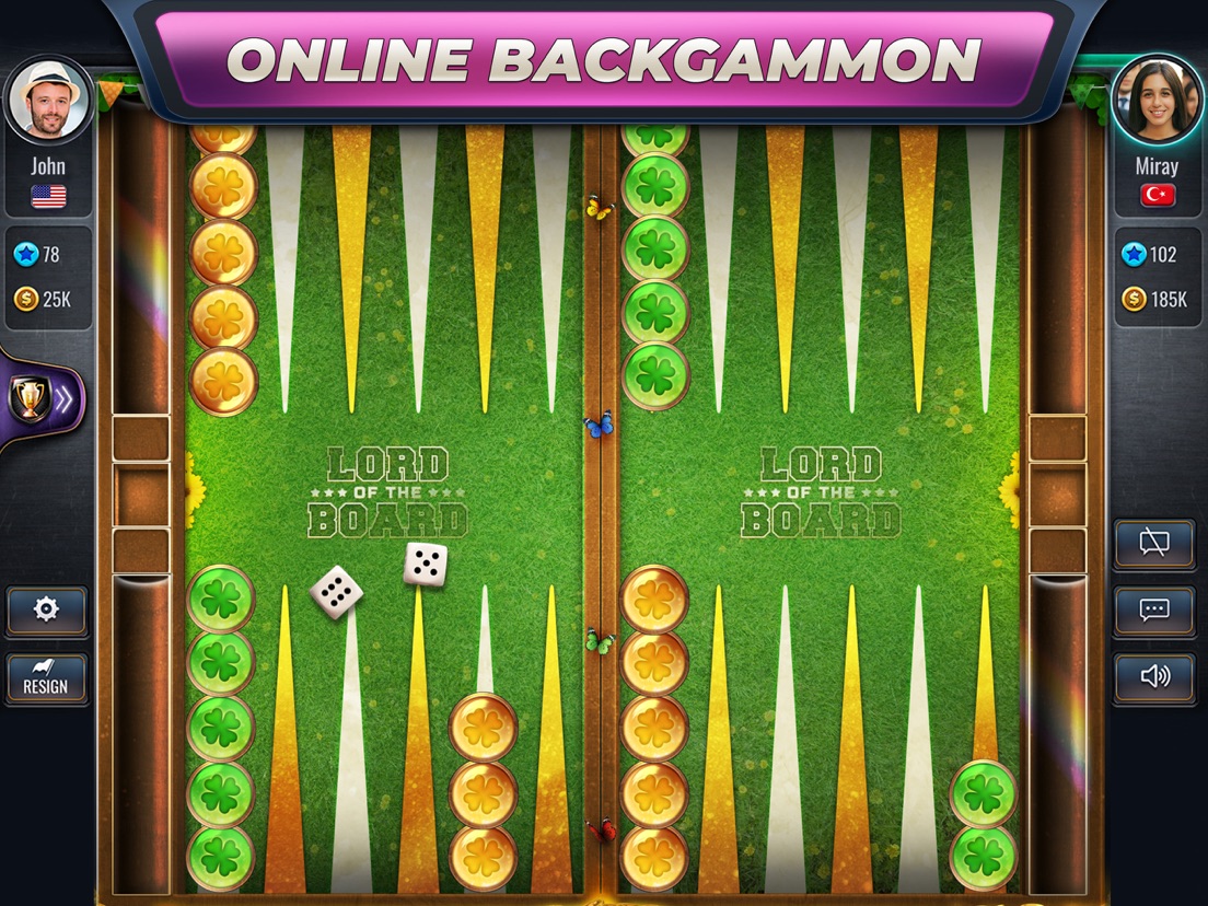 Backgammon Lord of the Board App voor iPhone, iPad en iPod touch