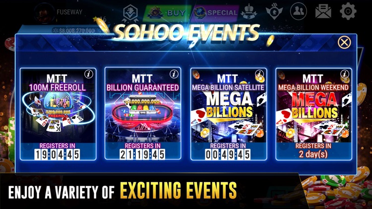 Texas Holdem Poker-Sohoo Poker screenshot-3